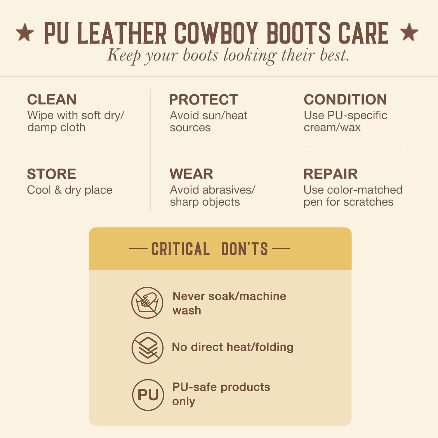 image:imageHISEA Rollda Cowboy Boots for Women Western Cowgirl Boots with Chunky Heel Ladies Snip Toe MidCalf BootsBrown